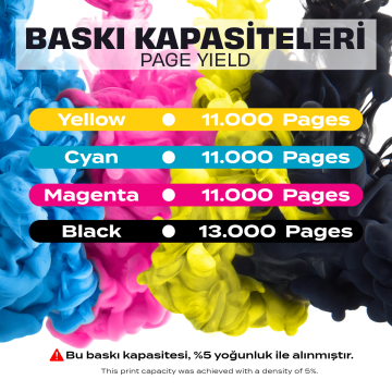 Kyocera TK-5280 Sarı Muadil Toner / Ecosys M6235cidn / M6635cidn / P6235cdn