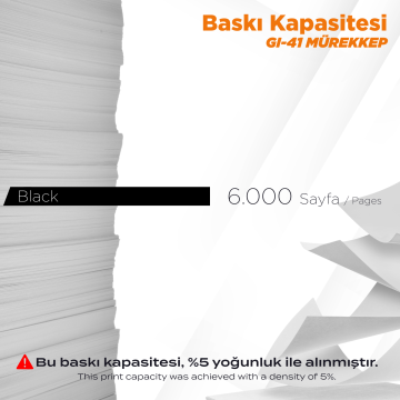 Canon GI-41 Muadil Mürekkep Siyah / Pizma G1420 / G1460 / G2420 / G2460 / G3420 / G3460