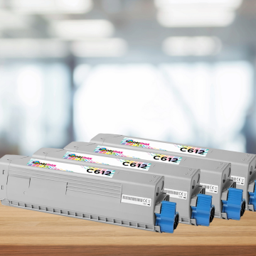 Oki C612 / C612n / C612dn Muadil Toner Set