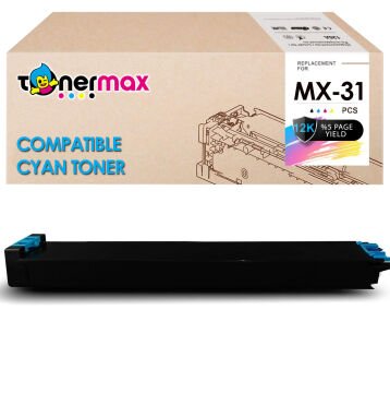 Sharp MX-31GTCA Mavi Muadil Toner / MX2301n / MX2600n / MX3100n