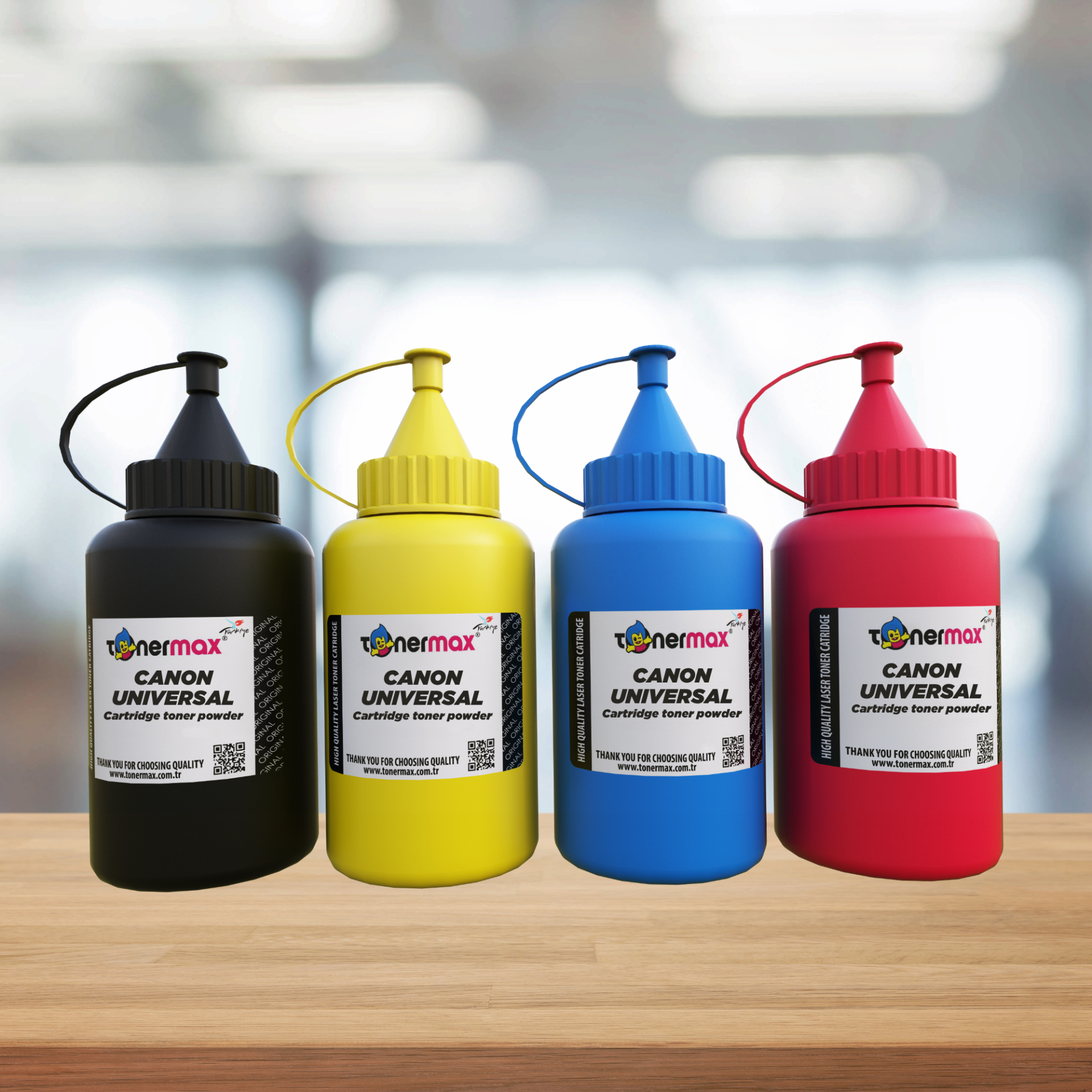 Canon Renkli Universal Toner Tozu Set CMYK 500 GR.