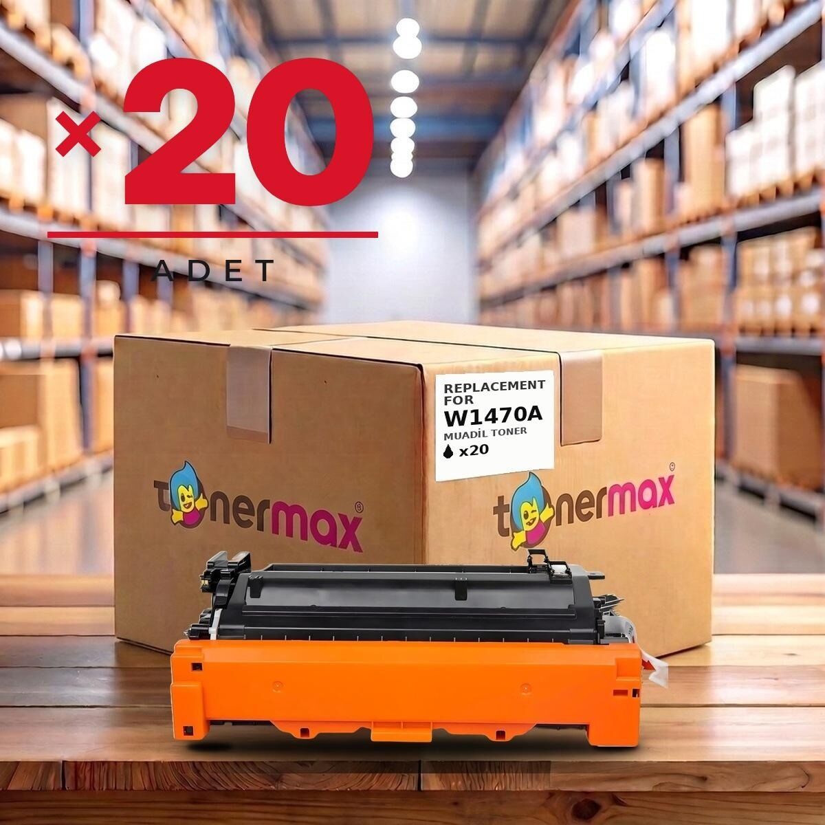 Hp 147X W1470X Muadil Toner - Çipli/ LaserJet Enterprise Flow MFP M634 / M635 / 