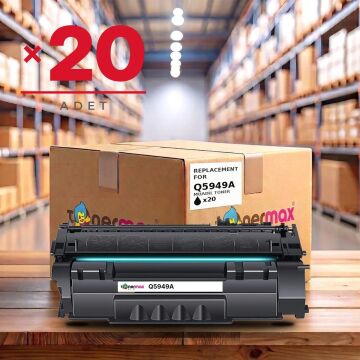 HP Q5949A Muadil Toner 20'li Paket (1 Koli) / 1160 / 1320 / 3390 / 3392