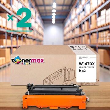 Hp 147X W1470X Muadil Toner - Çipli 2'li Paket / LaserJet Enterprise Flow MFP M634 / M635 / M636 / M610 / M611 / M612 / M634 / M635 / M636