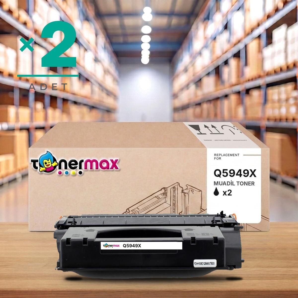 TonerMAX® Q5949X Muadil Toner — 2'li Paket