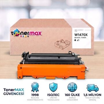 Hp 147X W1470X Muadil Toner - Çipli 4'lü Paket / LaserJet Enterprise Flow MFP M634 / M635 / M636 / M610 / M611 / M612 / M634 / M635 / M636