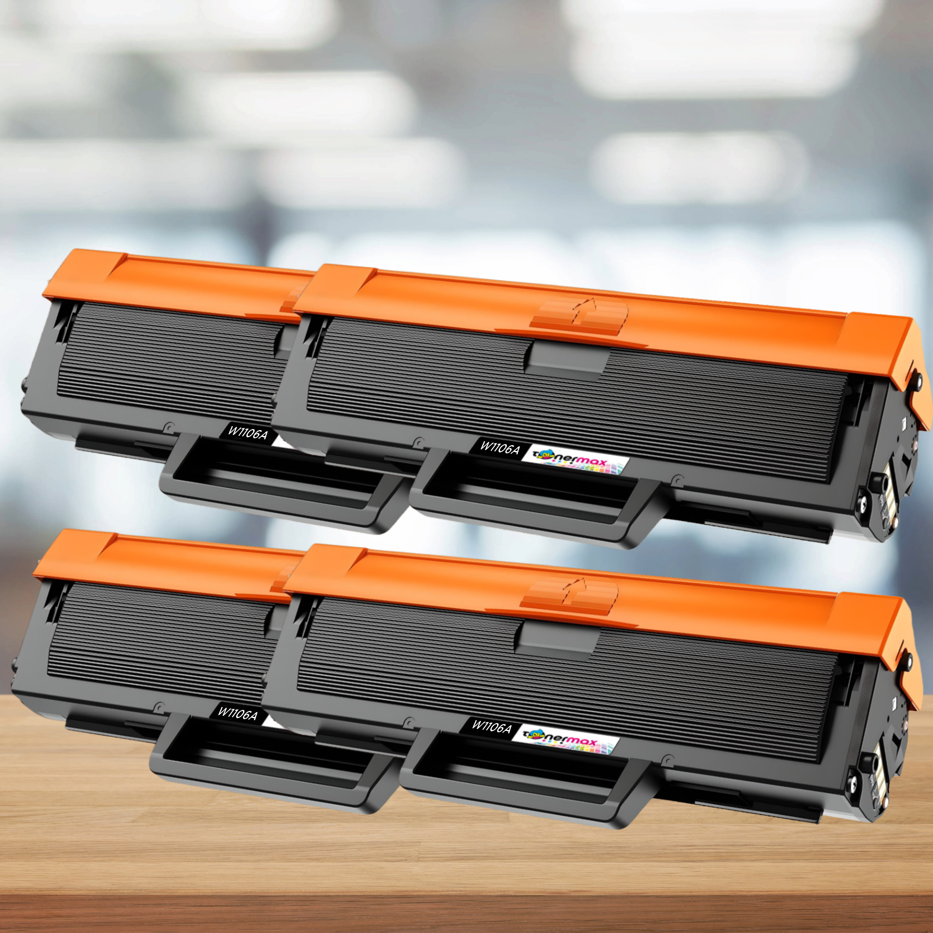 TonerMAX® W1106A Muadil Toner — Dörtlü Paket
