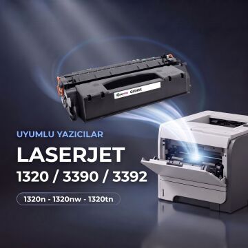 HP Q5949X Muadil Toner 10'lu Paket / 1320 / 3390 / 3392