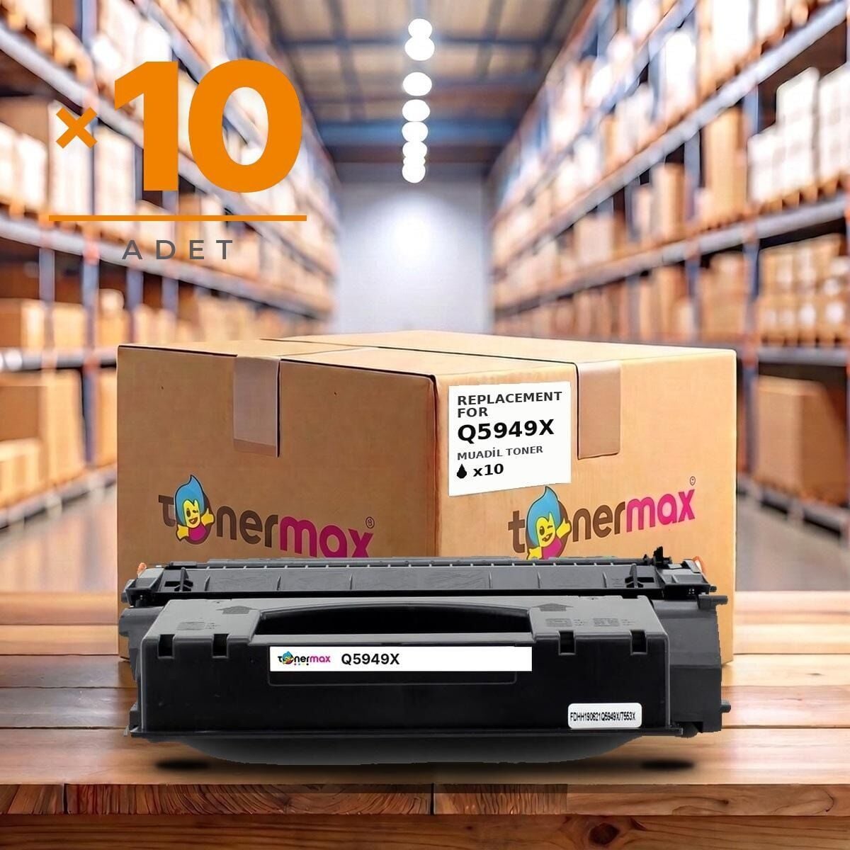 TonerMAX® Q5949X Muadil Toner — 10'lu Paket
