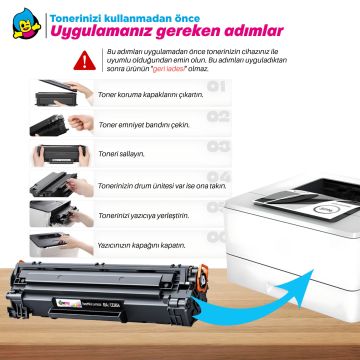 Hp CE285A Muadil Toner 4'lü Paket/ P1102 / M1122 / M1212NF / M1132