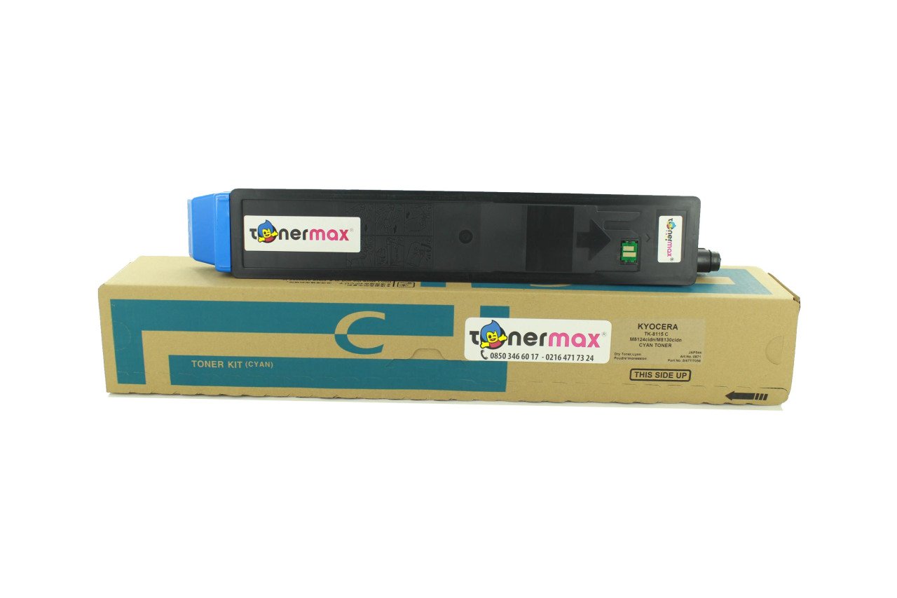Kyocera TK-8115 Muadil Toner Mavi/ ECOSYS M8124cidn / M8130cidn