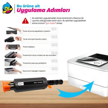 Hp 103A W1103A Muadil Toneri 2'Lİ Avantaj Paket / Hp Neverstop 1000a /1000w / 1000n /MFP 1200a / MFP 1200w / 1200n