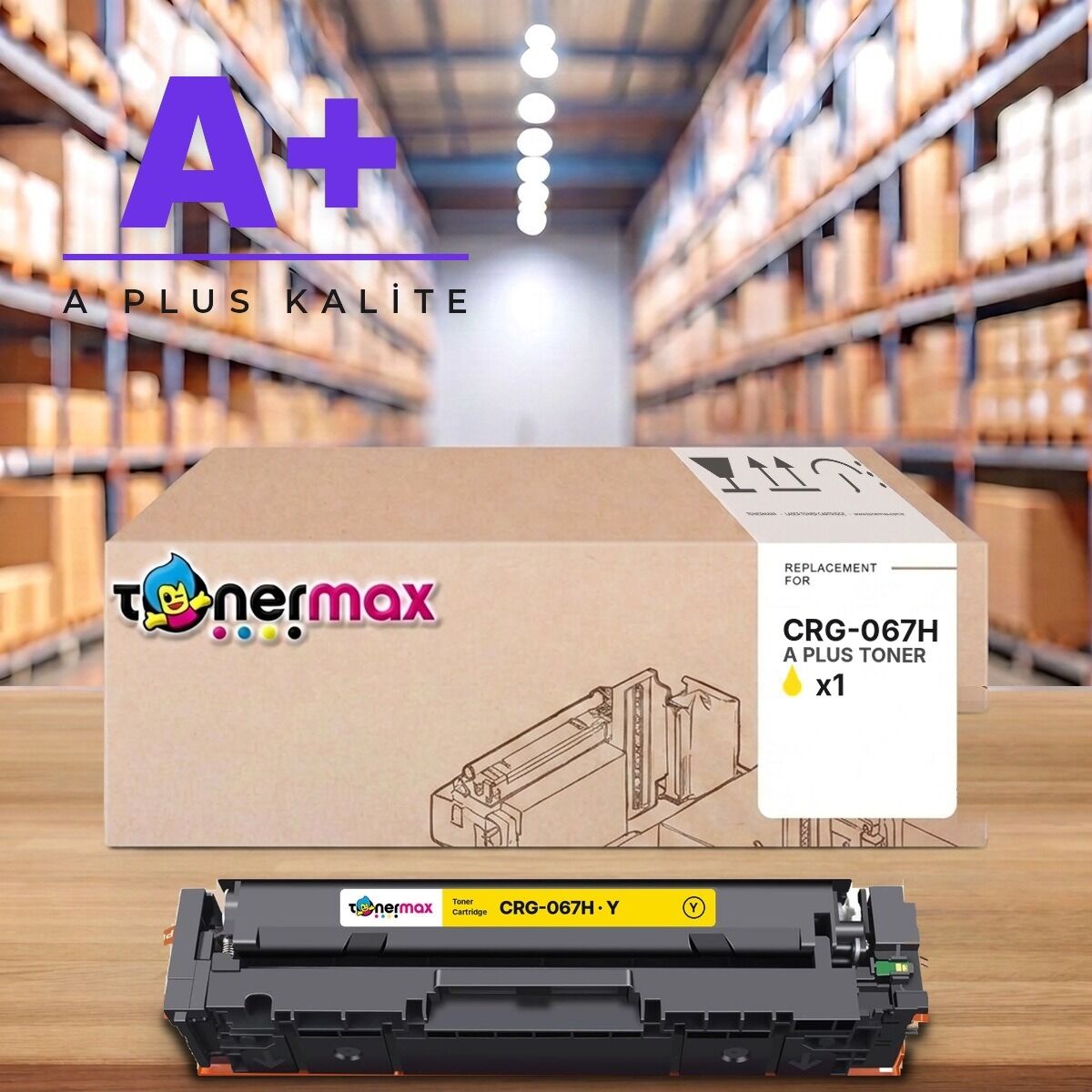 Canon CRG-067H Y Sarı A Plus muadil toner