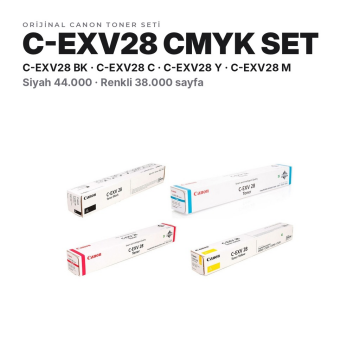 Canon C-EXV28 Orjinal Toner Set Avantaj Paket / iR-ADV C5045 / C5051 / C5250 / C5255