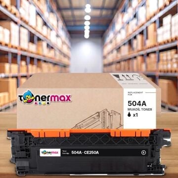 HP 504A / CE250A Siyah Muadil Toner / CP3520 / CP3525 / CM3530