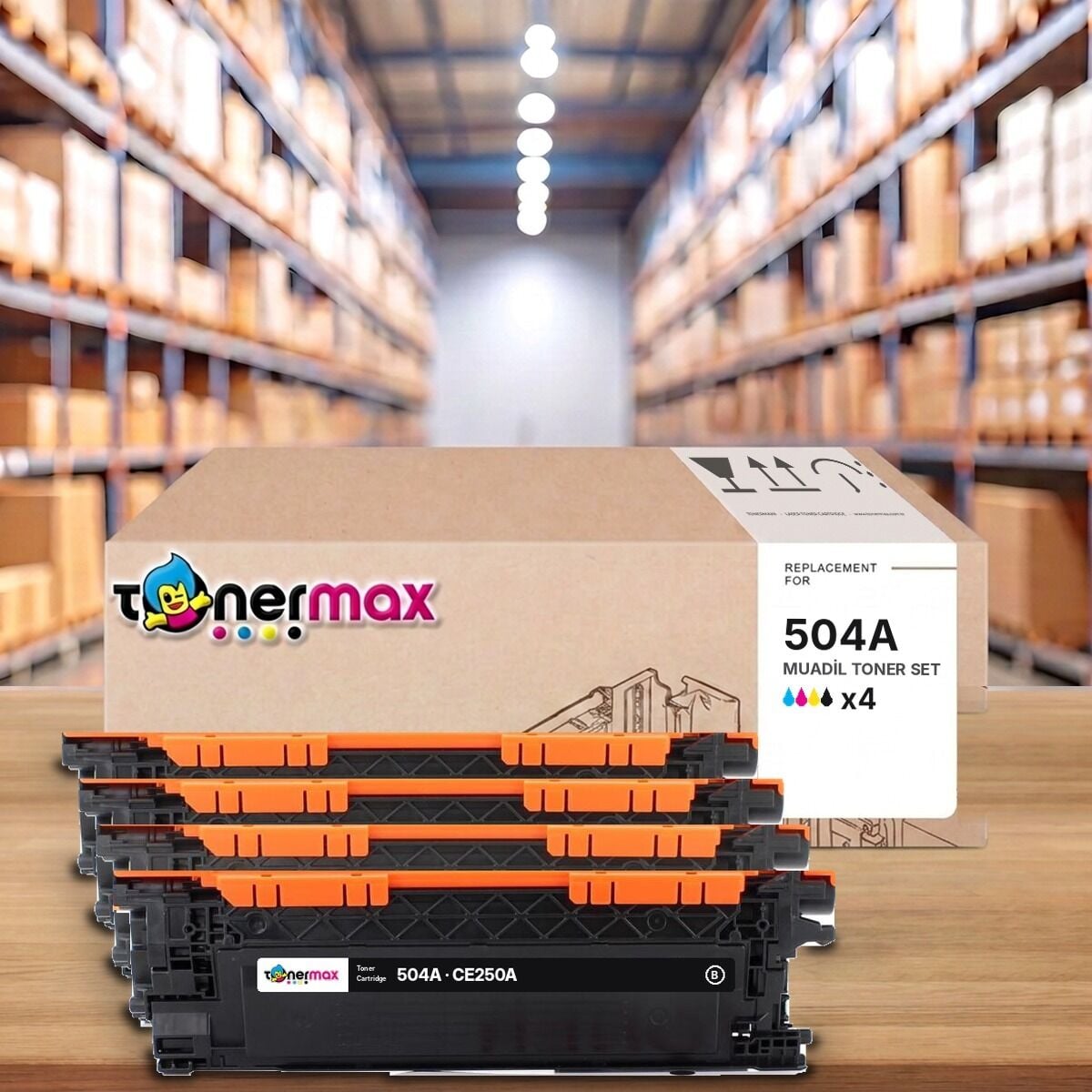 TonerMAX® 504A CMYK Muadil Toner Takımı