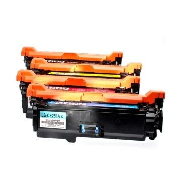 HP 504A Muadil Toner Set / CE250A / CP3520 / CP3525