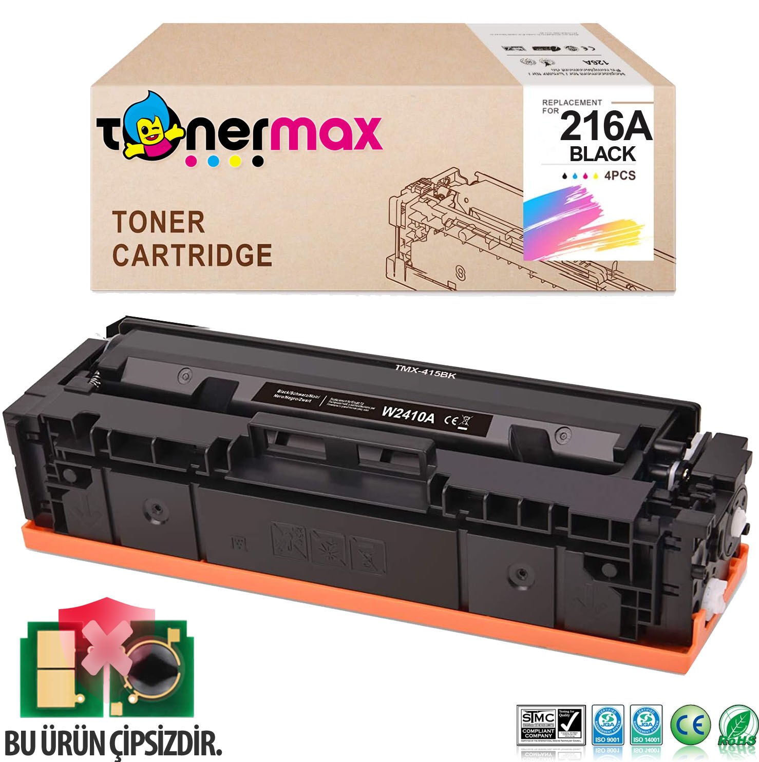 Hp 216A W2410A Siyah Muadil Toner ÇİPSİZ / M155nw / M182n / M183fw