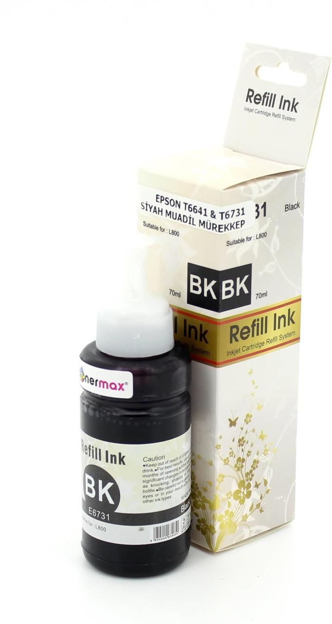 Epson T6641 C13T66414A Siyah Muadil Mürekkep