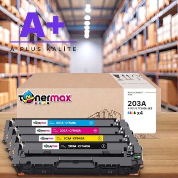Hp 203A Muadil Toner Set - A Plus / Pro M254 / M280 / M281 / CF 540