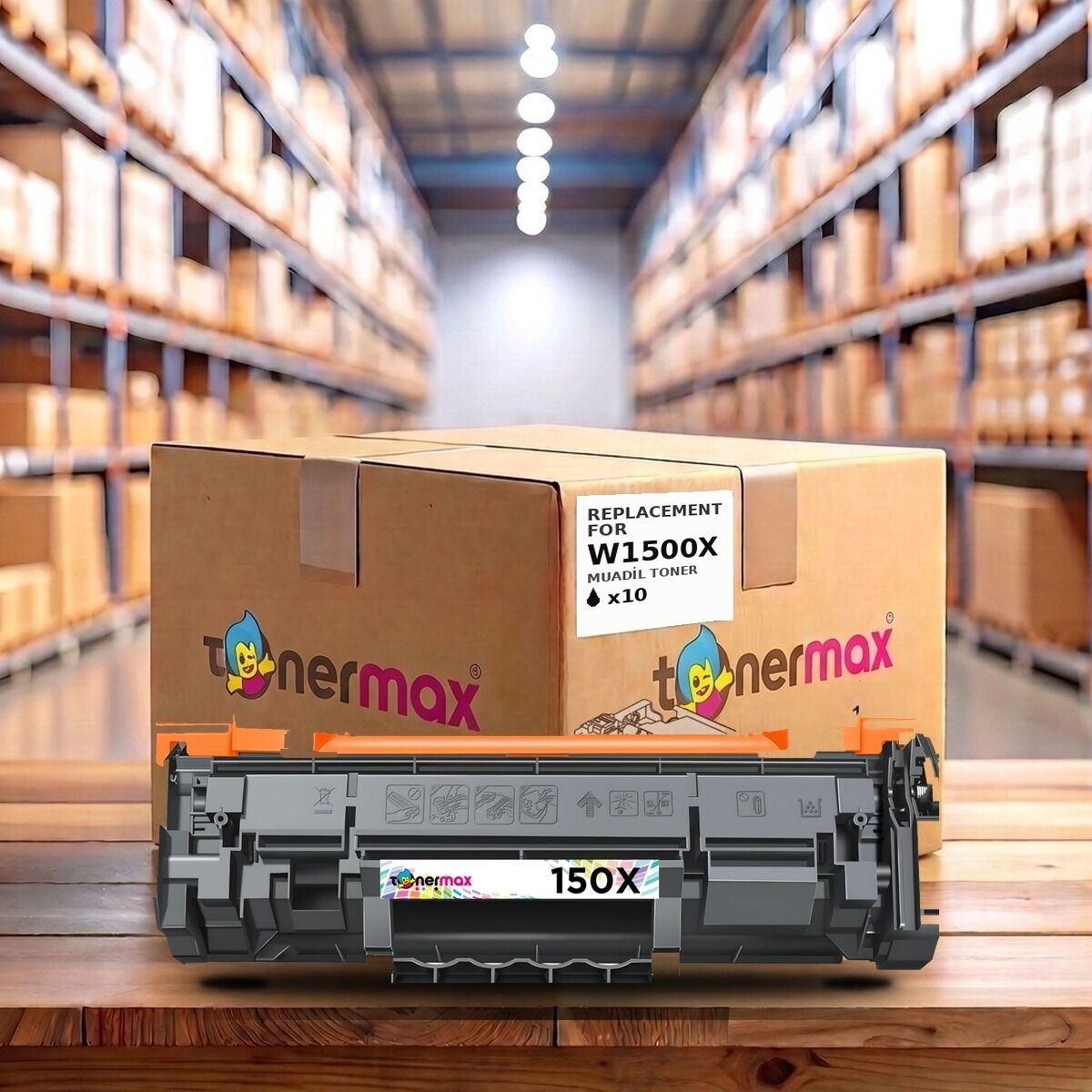 TonerMAX® W1500X Muadil Toner — 10'lu Paket