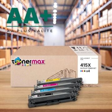 Hp 415X CMYK Muadil Toner Seti AA Plus / Color LaserJet Pro M454 / M479 · Enterprise M455 / M480 / W2030X / W2031X / W2032X / W2033X