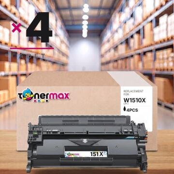 Hp 151X W1510X Muadil Toner - Çipli 4'lü Paket / 4003dn / 4003dw / 4003n / MFP 4103 / 4103fdn