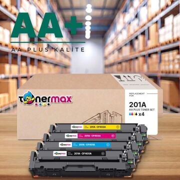 Hp 201A CMYK Muadil Toner Seti AA Plus / Color LaserJet Pro M252 / M274 / M277 / CF400A / CF401A / CF402A / CF403A