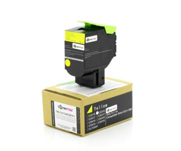 Lexmark 80C8SY0 Sarı Muadil Toner / CX310 / CX410 / CX510
