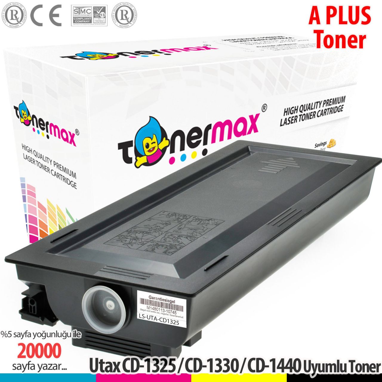 Utax 612511010 - CD1325 / CD1330 / CD1440 A Plus Muadil Toner