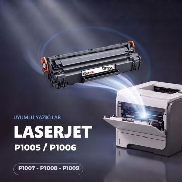Hp CB435A Muadil Toner 4'lü Paket / P1005 / P1006