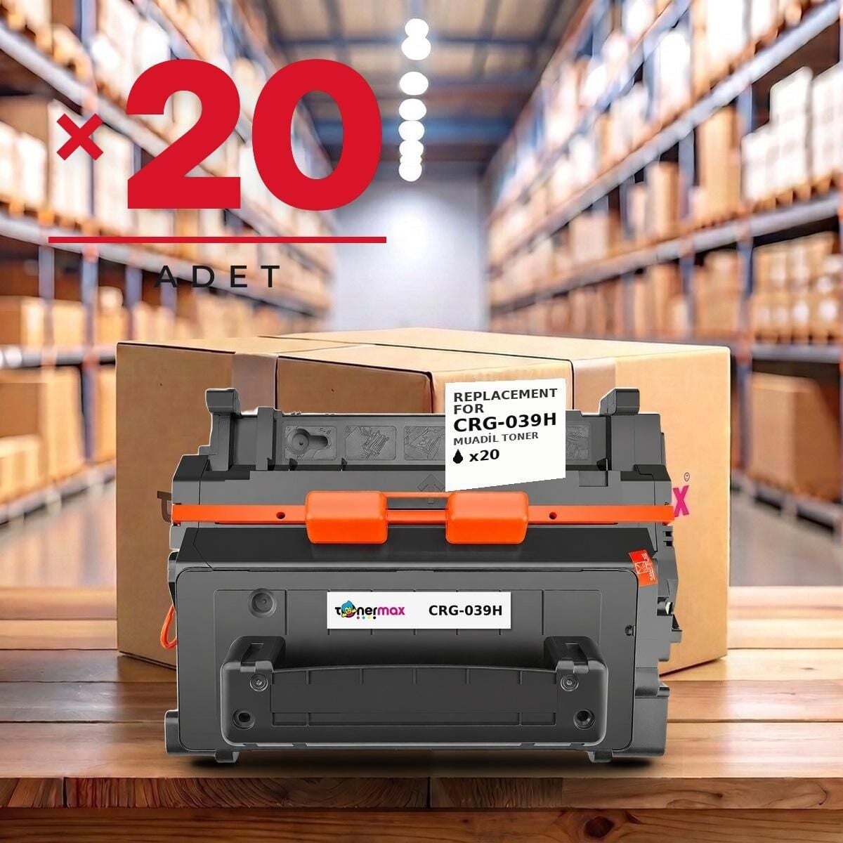 TonerMAX® CRG039H Muadil Toner — 20'li Paket