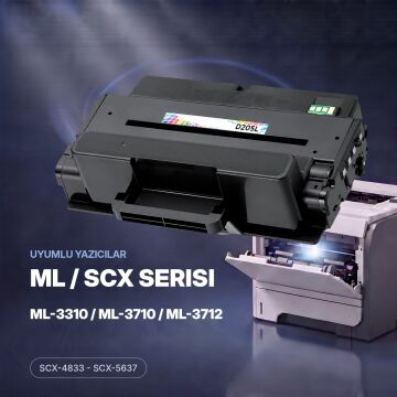 Samsung MLT-D205L 2'li Avantaj Paket / ML-3310 / ML-3312 / ML-3710 / SCX-4833 / SCX-5637 Muadil Toner