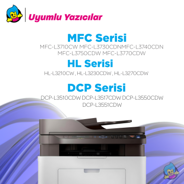 Brother TN273 / TN277 Siyah Muadil Toneri / HL-L3210 / L3230 / L3270 / L3290 / MFC-L3710 / L3750 / L3770