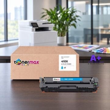 Hp 410X CF411X Mavi Muadil Toner A Plus / Color LaserJet Pro M452 / M477 / M377