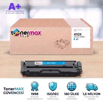 Hp 410X CF411X Mavi Muadil Toner A Plus / Color LaserJet Pro M452 / M477 / M377