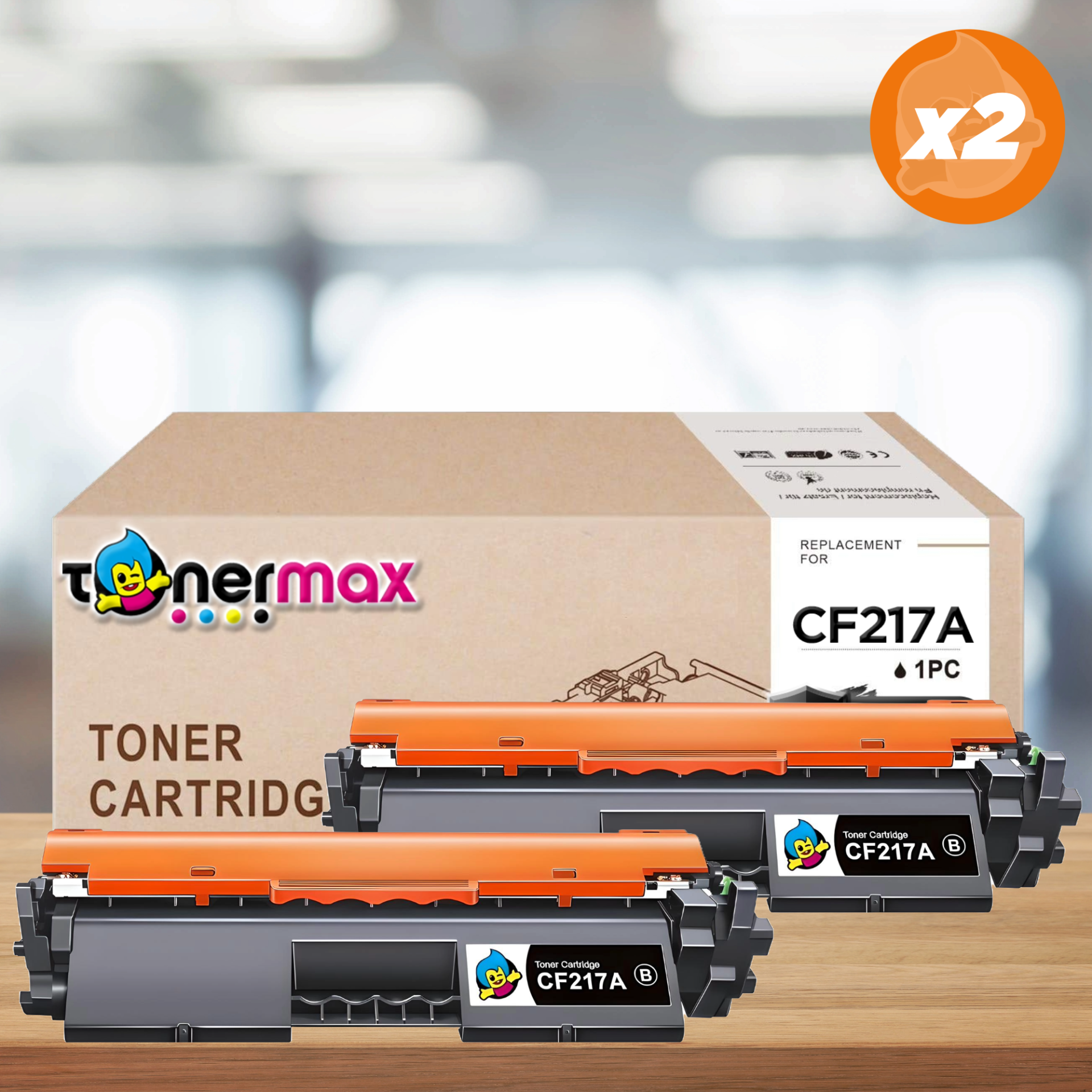 Hp 17A / CF217A Muadil Toner 2'li Paket/ M102 / M130