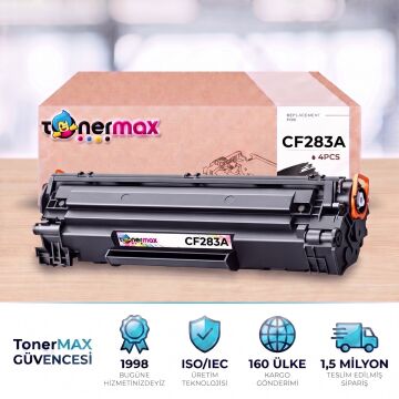 Hp 83A / CF283A Muadil Toner 4'lü Paket / M201 / M125 / M225 / M127