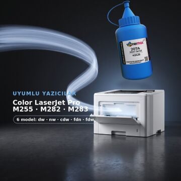 Hp 207A W2211A Toner Tozu Mavi 45GR / Color LaserJet Pro M255 / M282 / M283
