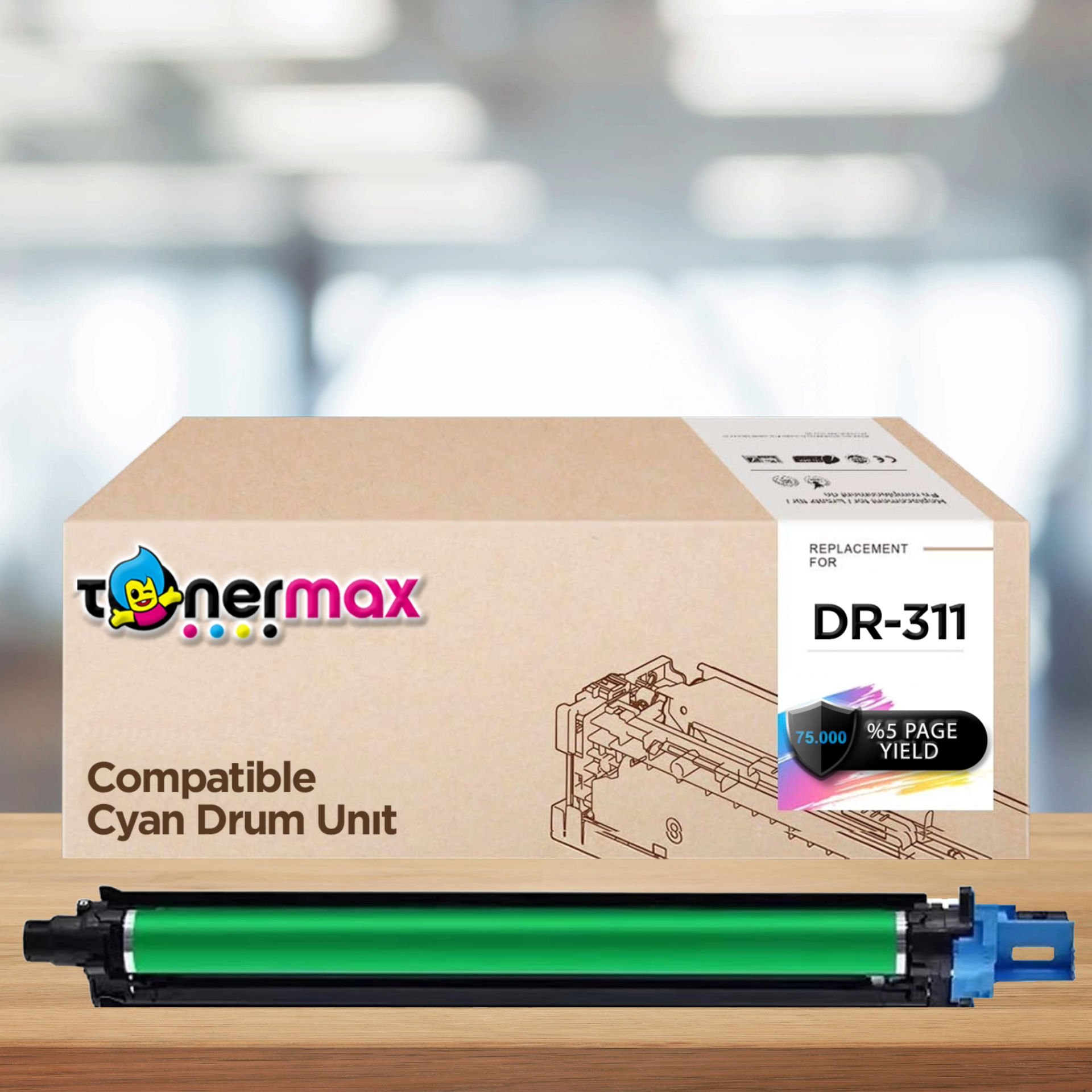 Konica Minolta Uyumlu Tonermax DR-311 Muadil Drum Ünitesi Mavi / Bizhub  C220 / Bizhub C280 / Bizhub C360