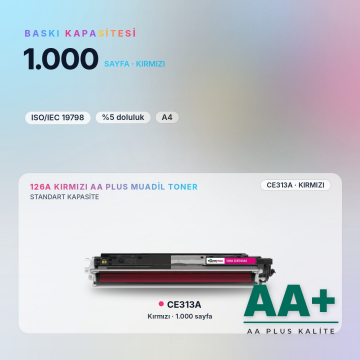 Hp 126A CE313A Kırmızı Muadil Toner AA Plus / LaserJet Pro CP1025 / M175 / M275