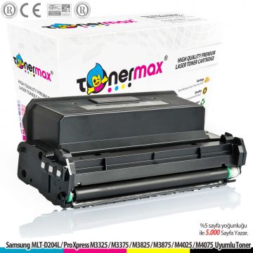 Samsung MLT-D204L Muadil Toner/ Pro Xpress M3325 / M3375 M3825 / M3875 / M4025 / M4075 Muadil Toner