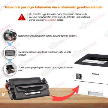 Canon CRG-056L Muadil Toner - Çipli 4'lü Paket/ LBP-325dn / LBP-325X / MF-542x / MF-543x / MF-552dw / MF-553dw