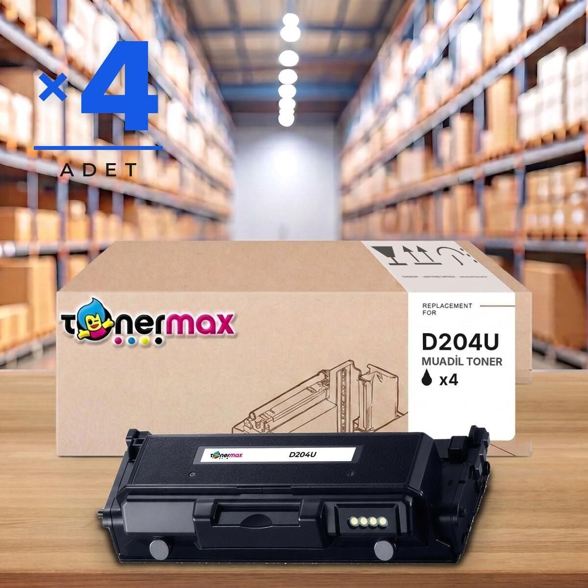 TonerMAX® MLTD204U Muadil Toner — 4'lü Paket