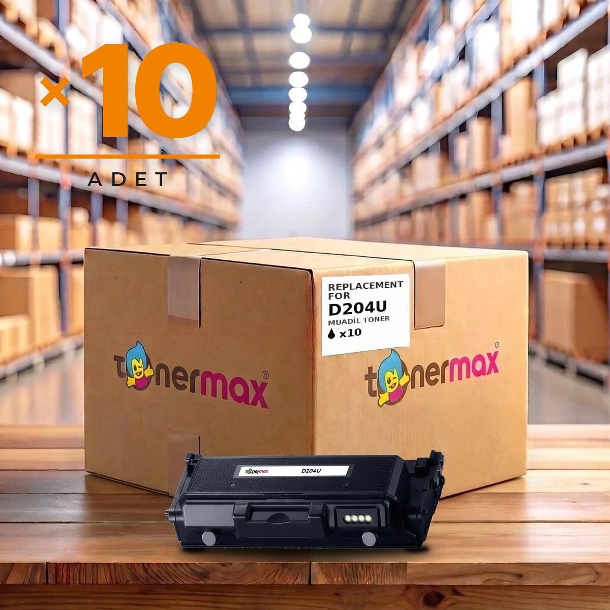 TonerMAX® MLTD204U Muadil Toner — 10'lu Paket