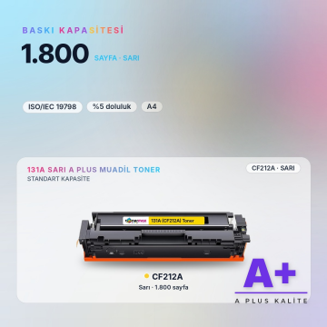 Hp 131A CF212A Sarı Muadil Toner A Plus / LaserJet Pro 200 M251 / M276