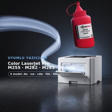Hp 207X W2213X Toner Tozu Kırmızı 90GR / Color LaserJet Pro M255 / M282 / M283