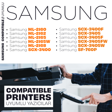 Samsung MLT-D101S Muadil Toner 4'lü Paket / ML-2160 / ML-2165 / SCX-3400 / SCX-3405 / SF-760