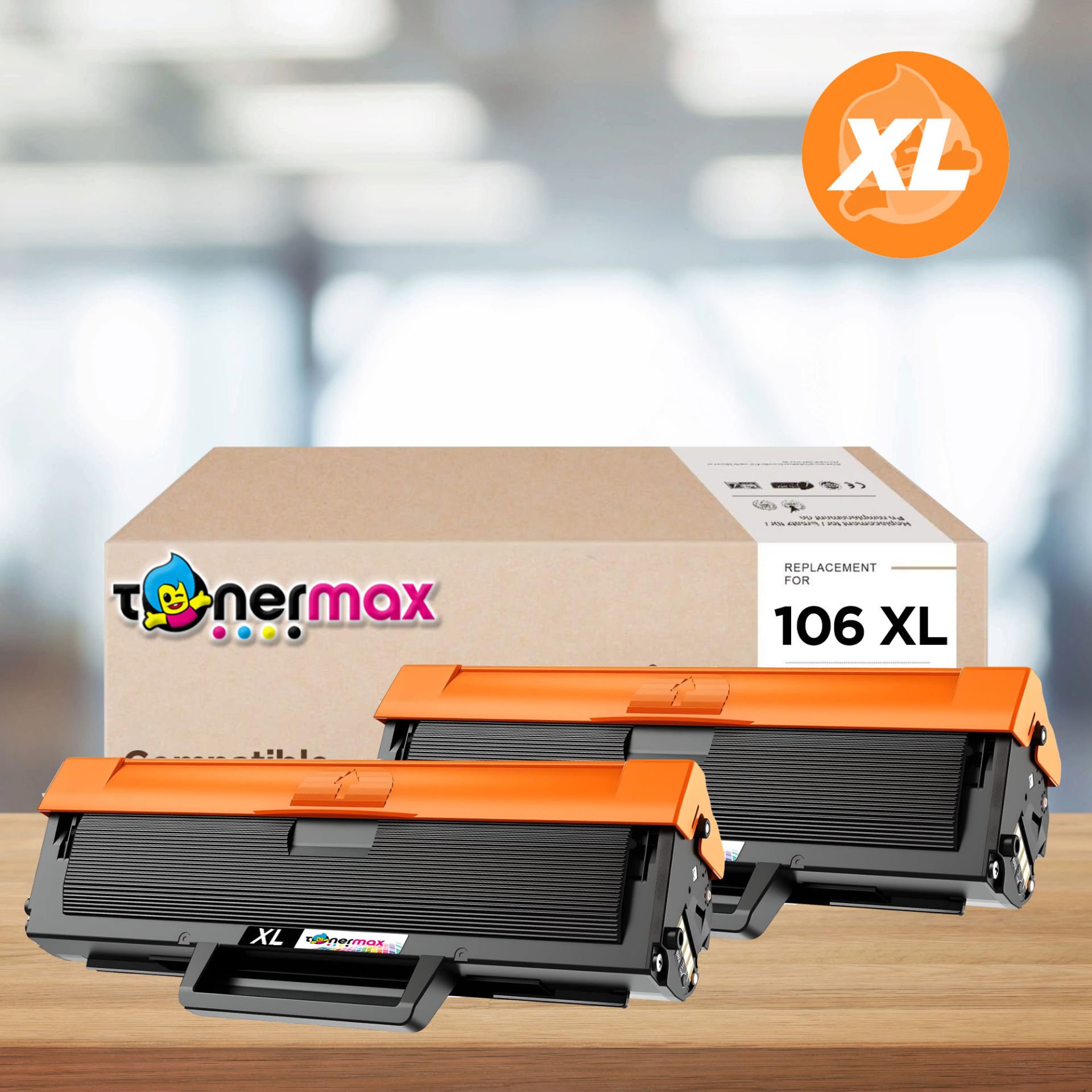 Hp 106X W1106X Muadil Toner - Çipli ( Yüksek Kapasite ) 2'Li Paket / 107A / 107W / MFP 135W / MFP 137fnw