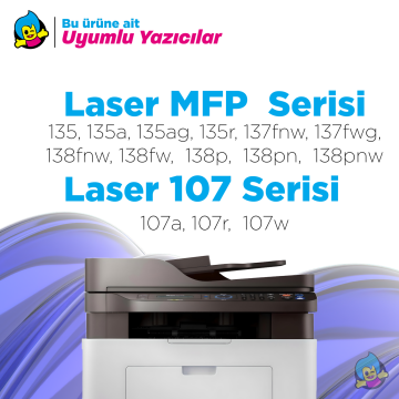Hp 106X W1106X Muadil Toner - Çipli ( Yüksek Kapasite ) 2'Li Paket / 107A / 107W / MFP 135W / MFP 137fnw